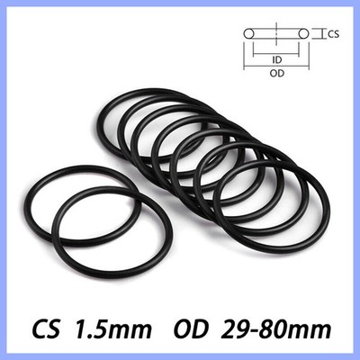 O Ring O-Ring Außen-Ø 29 - 80 mm x Schnurstärke 1,5 mm NBR 70 Dichtring 0 Ring