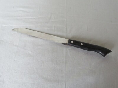  Küchenmesser Stainless Steel SHEFFIELD England Wellenschliff ca. 31 cm lang