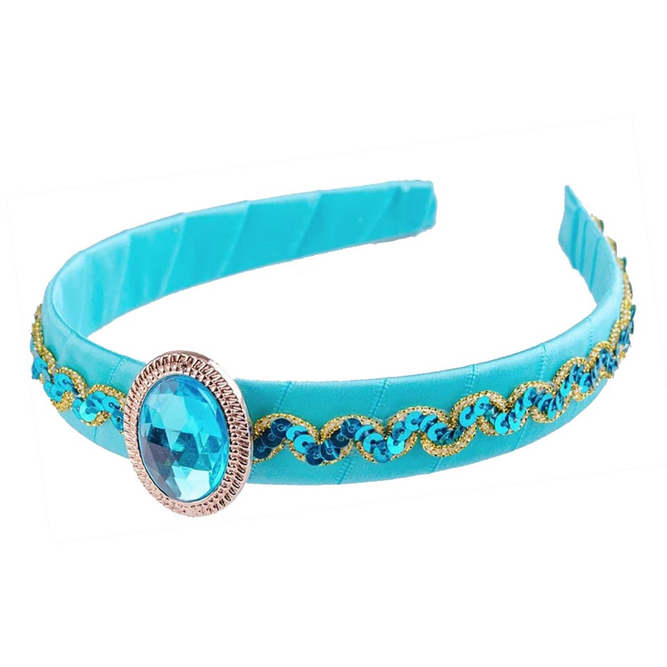 US Womens Arabian Princess Costume Belly Dance Jumpsuit with Headwear