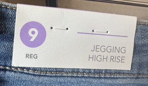 Evsie Girl's Jegging High Rise Jeans Size 9 Long Brand New Adjustable Waist - Picture 5 of 7