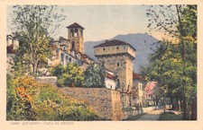Switzerland Locarno Casa di Ferro vintage postcard