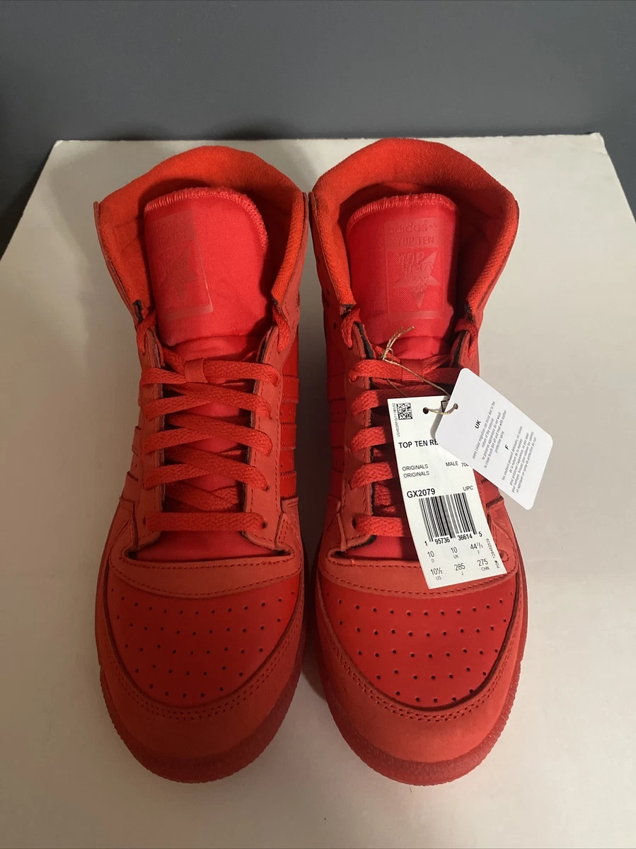 adidas top ten RB Red size 10.5 High Top Mens Breakdance Shoe Old