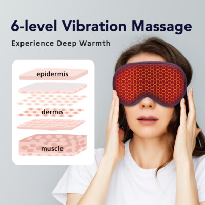 Electric Heated Eye Mask - Warm Compress for Dry Eyes, Blepharitis & Stye Relief