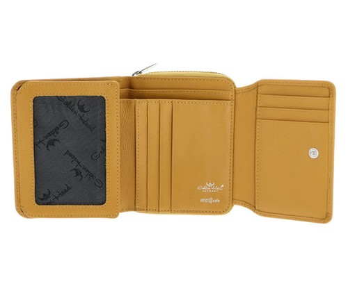 Golden Head Madrid RFID Protect Zipped Billfold Coin Wallet Geldbörse Gamboge - Bild 2 von 9