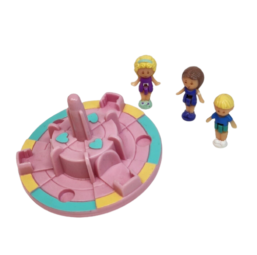 VINTAGE 1993 POLLY POCKET BLUEBIRD MERRY-GO-ROUND PALS TOY 100