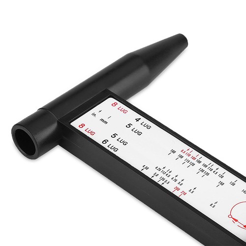 Wheel Rim Bolt Pattern Measure Gauge Tool Common 4/5/6/8 Lug Car PCD Ruler - Picture 4 of 5