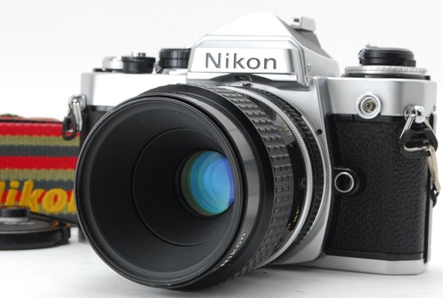 【Near MINT】 Nikon FE Silver Body Micro 55mm F2.8 Lens 35mm SLR Film Camera Japan - Picture 2 of 13