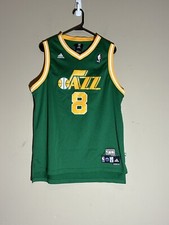 Adidas NBA Hardwood Classics Utah Jazz Deron Williams #8 Green Jersey Sz XL Rare