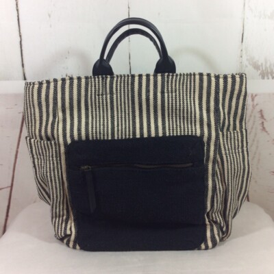 Universal Thread Backpack Purse Striped Utility Canvas Padded Book Laptop Bag