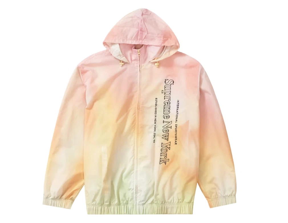 Veste de survêtement Supreme FW20 logo latéral jaune dégradé taille Medium 100% authentique !