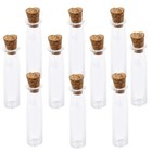 10Pcs Selbstgemacht Glas Kleine Mini-Glasflaschen Mit Korken Miniatur