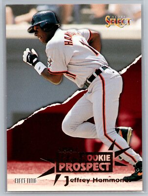 1994 Select Rookie Prospect Baseball #180 Jeffrey Hammonds RC Baltimore Orioles