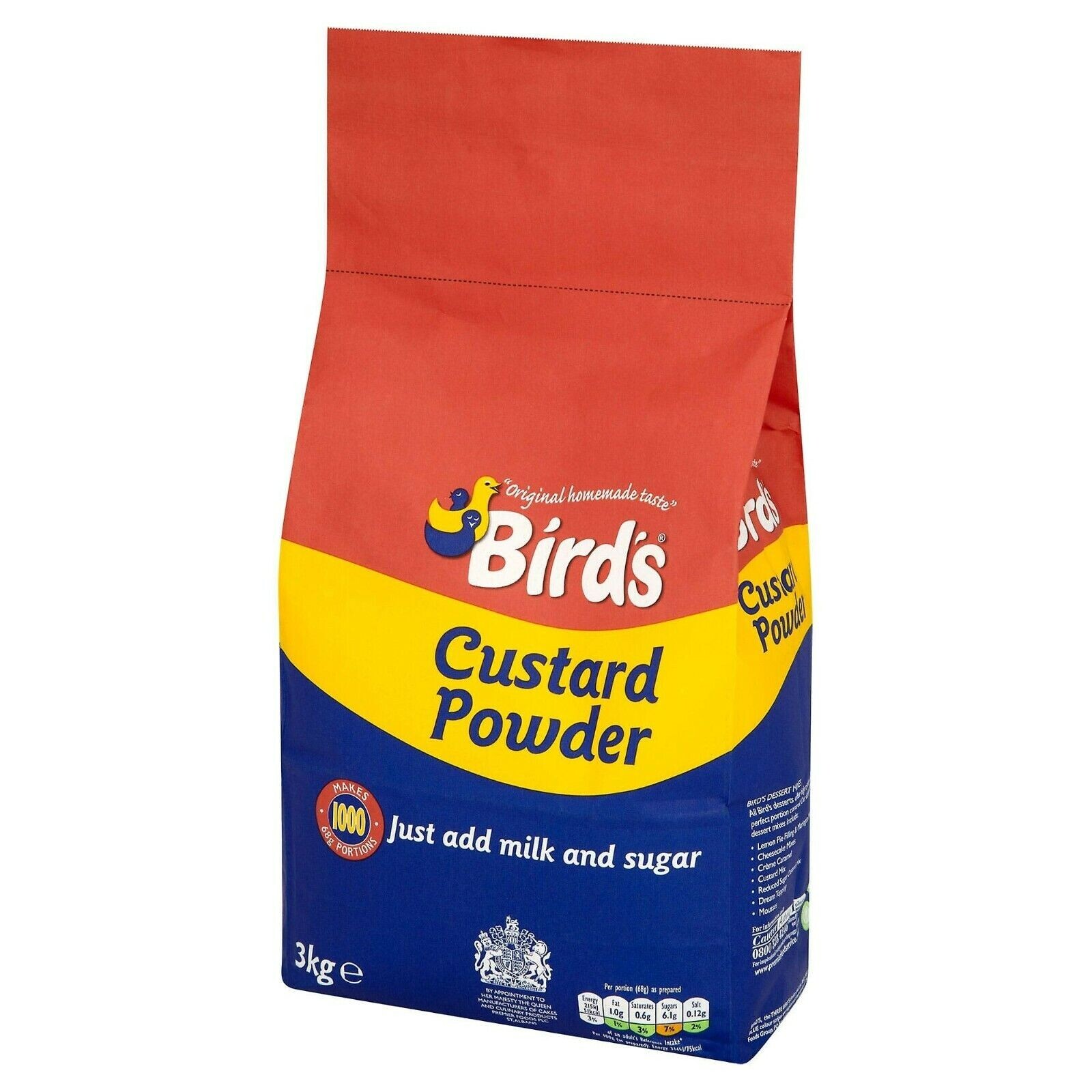 Birds Custard Powder - 1x3kg