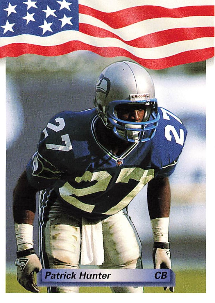 1992 All World #127 Patrick Hunter Seattle Seahawks