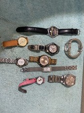 Collection Lot(9) Men's And Lady's Watches Disney, Guess, Kenneth Cole & More