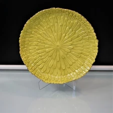 Studio B By Brenda Holzke Magenta Platter Dessert Fruit Ornate Green Gold 14 In