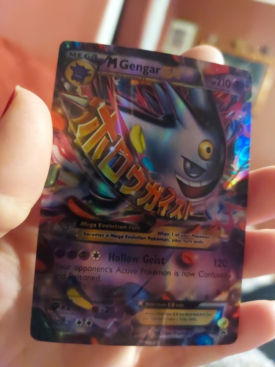 Pokémon TCG Mega Gengar EX Black Star Promos XY166 Shiny Holo Rare