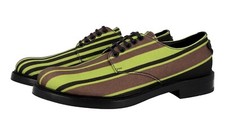 PRADA Canvas RUNWAY Derby Dress Shoes TRIANGOLO - 2EG399 - NEW - US 11 EU 44