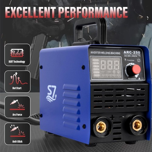 Saldatrice a Bastone 250A 110/220V Saldatrice ARC Inverter DC Saldatrice - Foto 3 di 6