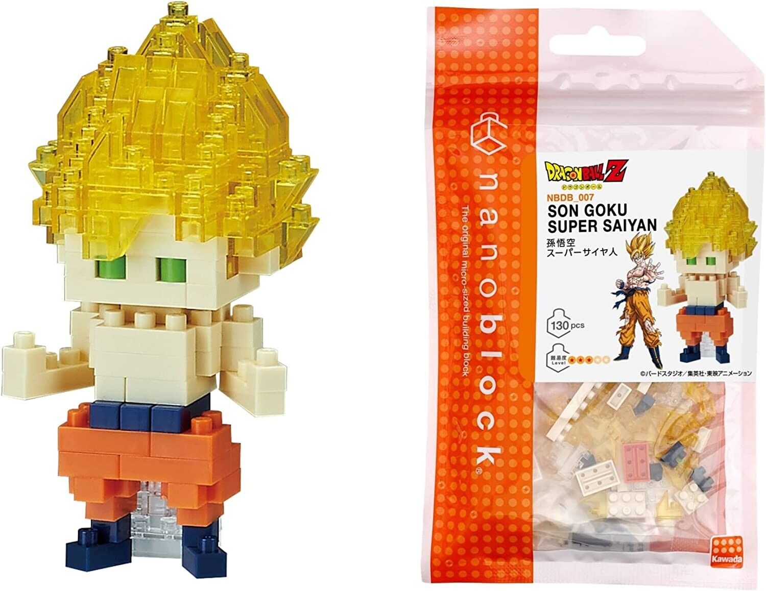 Nanoblock NBDB_007 Dragon Ball Z Son Goku Super  Kawada From Japan Free Shipping