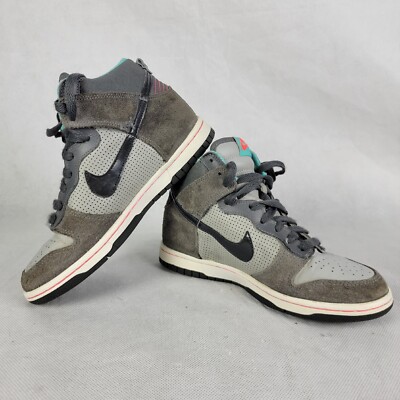 Nike Dunk High GS Youth- Size 4Y Gray [308319-025]- Basketball Shoes Women's 5.5
