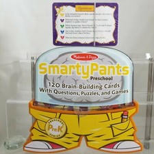 MELISSA  DOUG SMARTY PANTS Pre K 120 BRAIN BUILDING CARDS   Disney Trivia NEW
