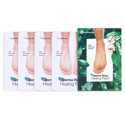 Derma Relax Healing Patch Foot Patches Detox Pads Detoxify Toxins Korean 8EA