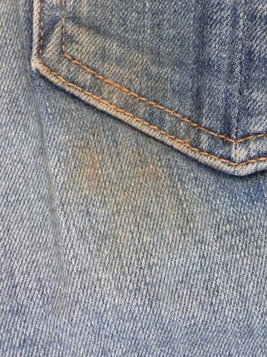 Jean Capri para mujer RAG & BONE lavado medio con cremallera en dificultades talla 25 - Imagen 11 de 12