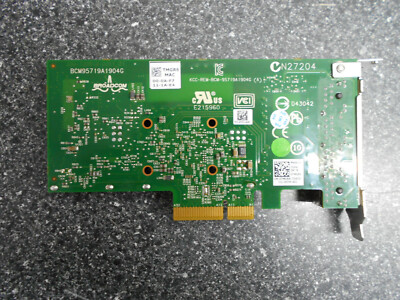 DELL BROADCOM BCM95719A1904G 4 PORT ADAPTER FOR POWER EDGE N27204