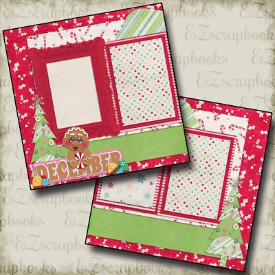 DECEMBER - Premade Scrapbook Pages - EZ Layout 367 