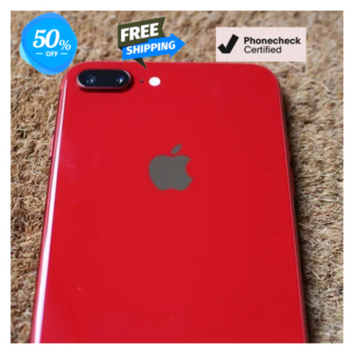Apple iPhone 8 Plus 64GB |Red Silver| Factory Unlocked Verizon 5.5-inch screen