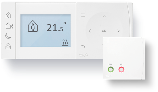 Danfoss TPOne-RF Wireless Programmable Thermostat - With RX1S Receiver