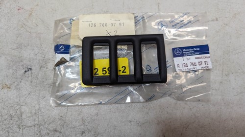 Window Seat Button NEW OEM MERCEDES W126 Rear Driver Window & Seat Switch Cover 560SEL ...