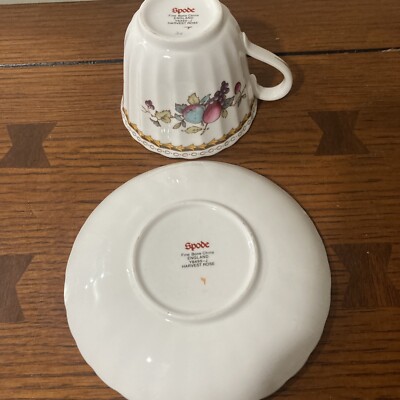 SPODE Bone China HARVEST ROSE Y8495-J - Cup & Saucer Set | eBay