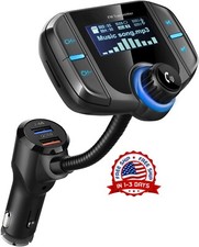 Transmisor FM Bluetooth para Coche Kit Adaptador de Radio Inal mbrico Pantalla