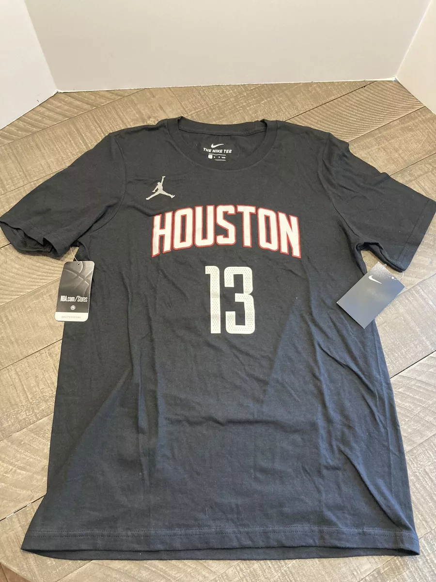JordanHouston Rockets James Harden #13 Statement T-Shirt Black Youth L 14/16