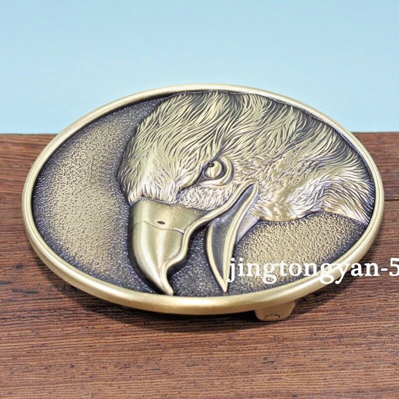 Solid Brass Eagle Belt Buckle Men's Pin Belt Buckles Fits For 1.5