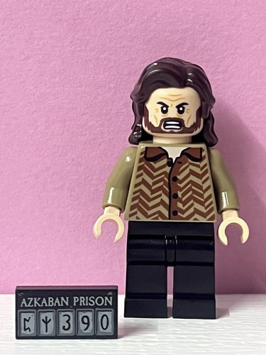 LEGO Sirius SCHWARZ, MINIFIGUR, ECHT, HARRY POTTER, 76404, MIT ASKABAN-PLAKETTE