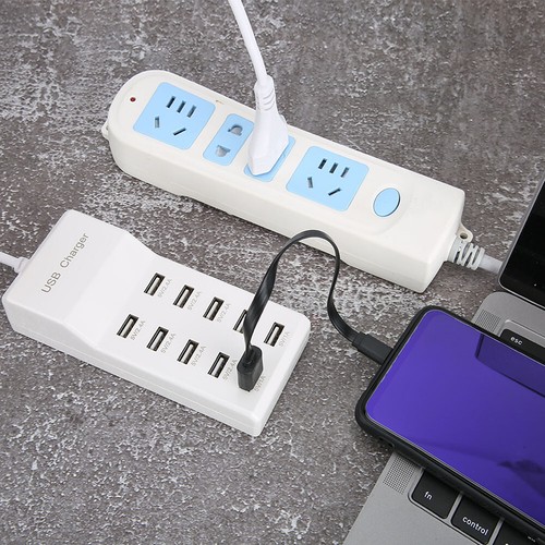 10-Port Usb Fast Charging Charger Power Adapter Station Maximum Output 5V Set - Zdjęcie 4 z 12