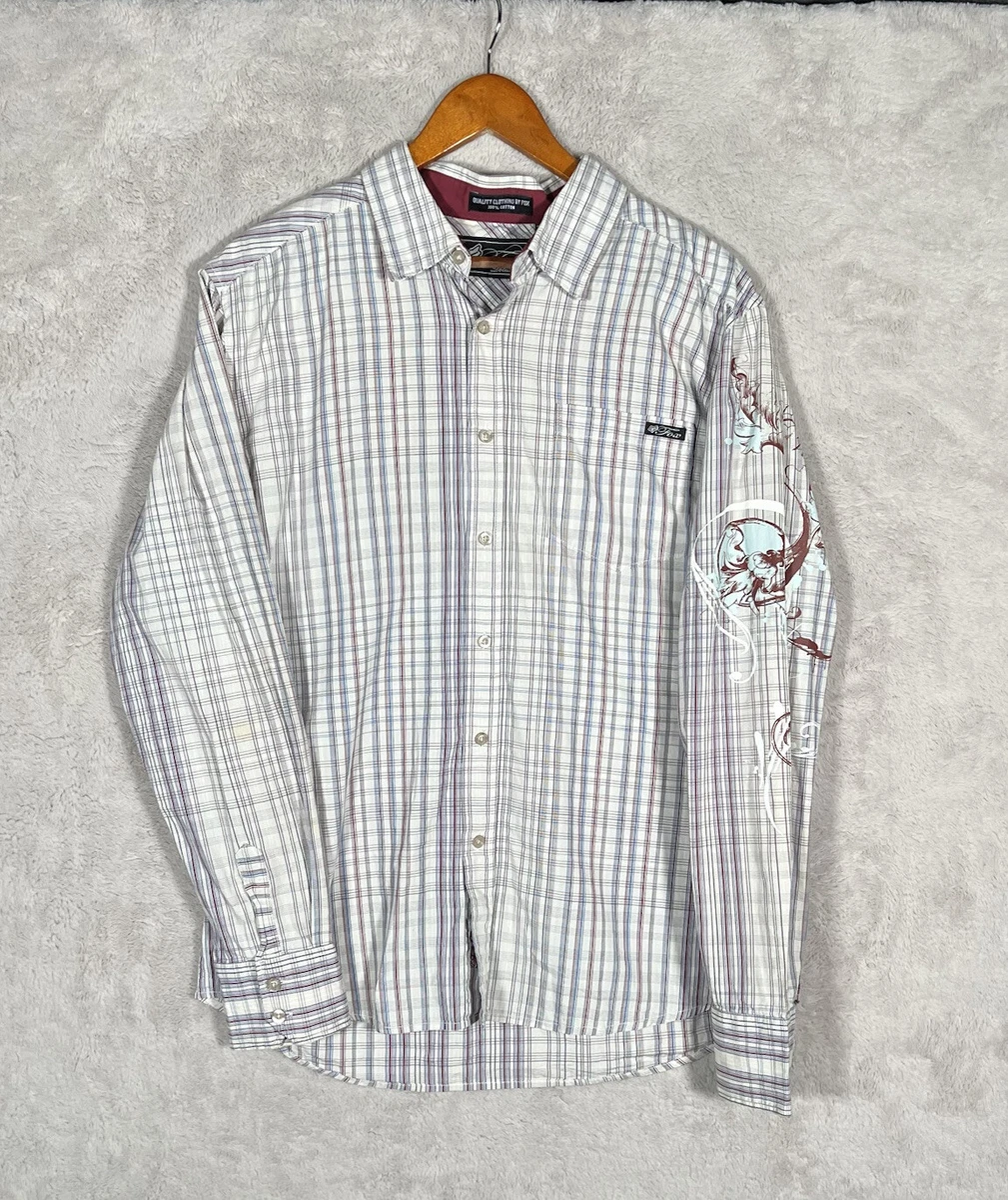 Fox Racing Deluxe Shirt Button up Large Multi-coloured