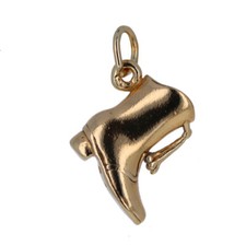 Plata de ley, oro Majorette Boot Charm, Vermeil, Drill Team Charm, CH2968G