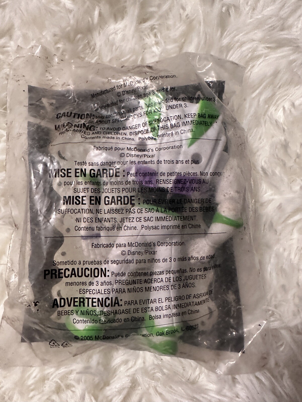 2005 Vintage Buzz Lightyear Toy McDonalds HappMeal Figure