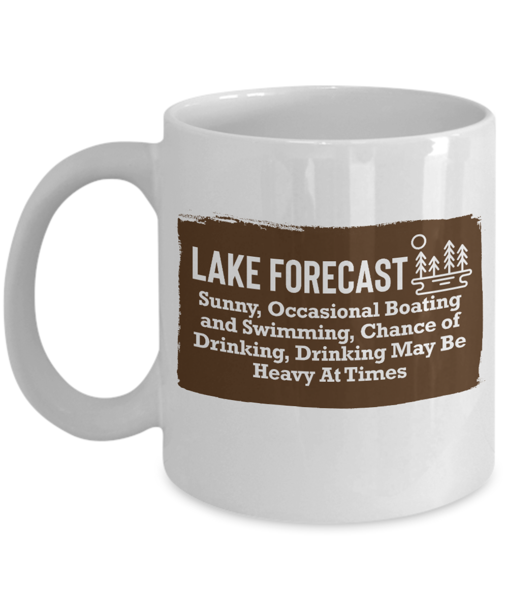 Funny Lake Forecast Coffee & Tea Mug