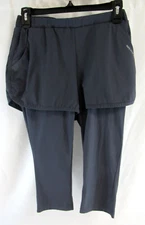 Merrell Double Layer Running Workout Shorts w/ Compression Layer Gray Women's S