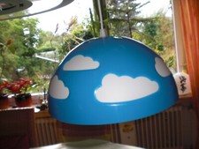 IKEA Skojig Deckenleuchte Hängelampe blau weiß - Kinderzimmerlampe Wolken Lampe