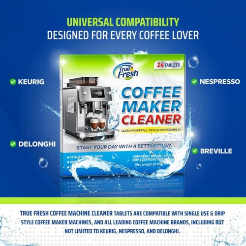 True Fresh Coffee Machine Descaler Tablets 24-Pack: Deep Cleaning for All Makers - Picture 6 of 7