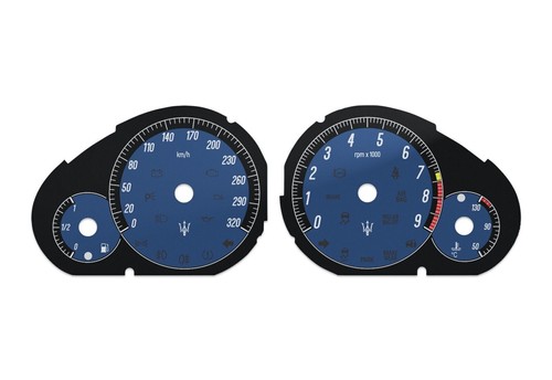 Maserati GranTurismo, Quattroporte - Speedometer dials MPH to KM/H Gauges - Picture 2 of 6