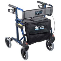 Drive Diamond Aluminium Rollator - Blue - Folding Cross Brace - Drive Diamond Aluminium Rollator - Blue - Folding Cross Brace -