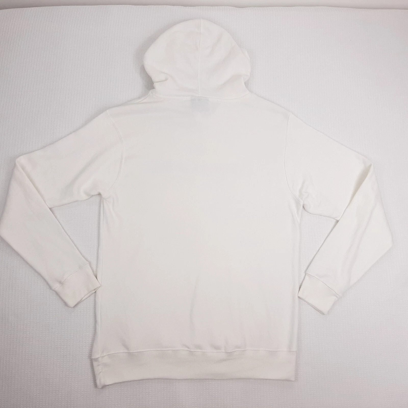 OFF WHITE Rara felpa con cappuccio JA J.America taglia XL Wolfgang Confezionatori bianco panna unisex