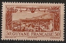 GUYANE Aérien 20 - Neuf * Charniere - 090